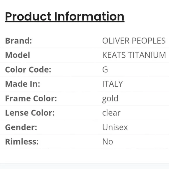 OLIVER PEOPLES KEATS TITANIUM Eyeglasses in color MC - Picture 3 of 12